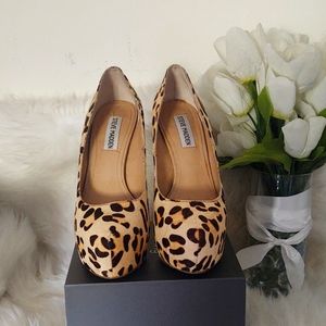 Cheetah leather Steve Madden heels